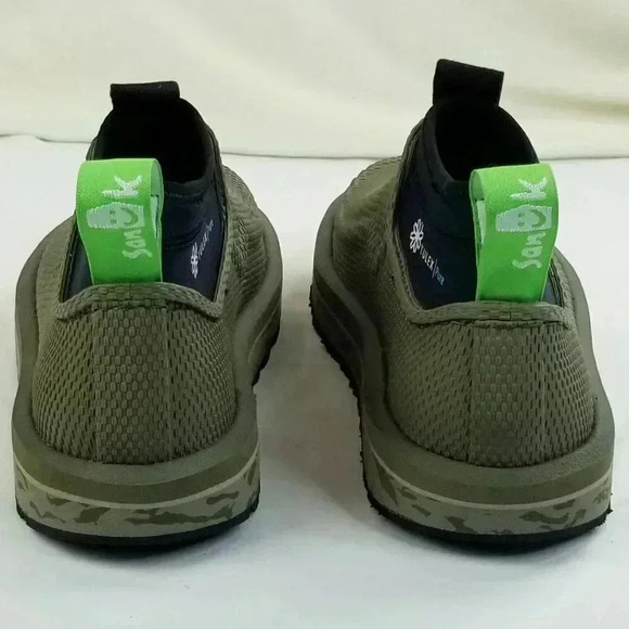 Sanuk Chiba Yulex Pure Camo Green Mens Ankle Boots - Picture 10 of 12